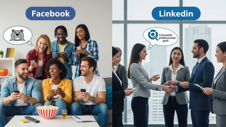 What Is the Difference Between Facebook and LinkedIn?